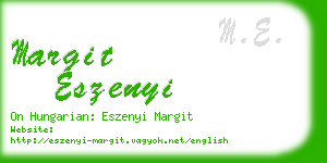 margit eszenyi business card